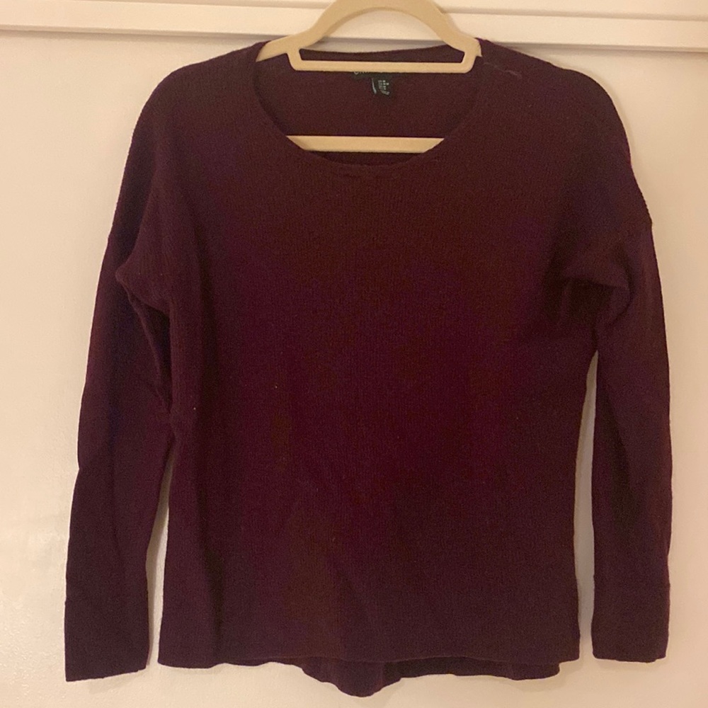 Purple wool sweater, size medium